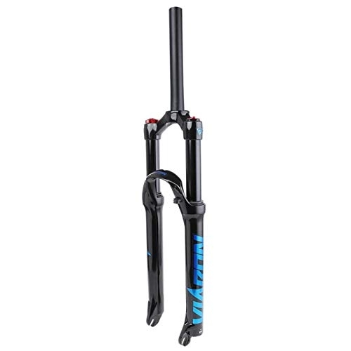 Mountain Bike Fork : KANGXYSQ Bike Suspension Fork, Magnesium Alloy 26 / 27.5 / 29 Inch Mountain Suspension Fork Shoulder Control HL 1-1 / 8" (Color : Blue, Size : 26inch)