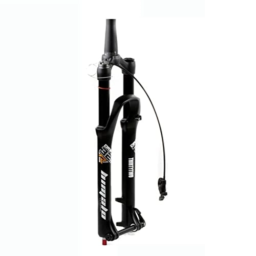 Mountain Bike Fork : KANGXYSQ Mountain Bike Front Fork 26 27.5 29 Inch Thru Axle 15mm MTB Air Suspension Fork Travel 170mm Rebound Adjust 28.6mm Manual Lockout Aluminum Alloy (Color : Tapered Remote, Size : 29inch)