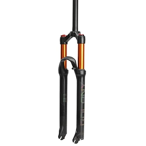 Mountain Bike Fork : KANGXYSQ Mountain Bike Suspension Fork 26 27.5 29 Inch MTB Air Front Fork 30mm Straight Tube 120mm Travel QR 9mm Damping Adjustment (Color : Manual Gold, Size : 27.5inch)