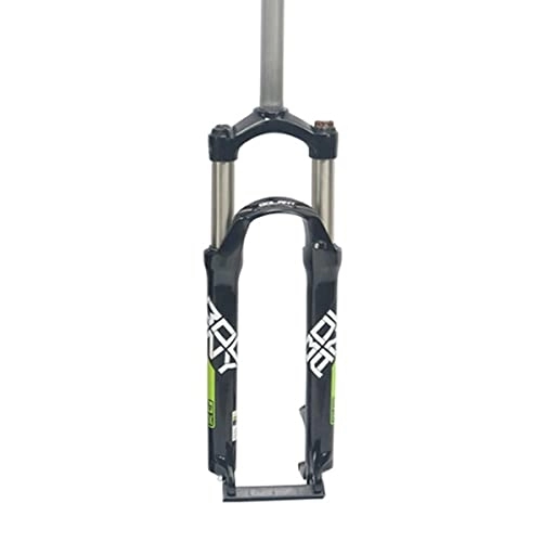 Mountain Bike Fork : KANGXYSQ Mountain Bike Suspension Forks 26 / 27.5 / 29 Inch MTB Bicycle Front Fork Mechanical Fork 105mm Travel 28.6mm QR 9mm Straight Tube (Color : Black Green, Size : 27.5inch)