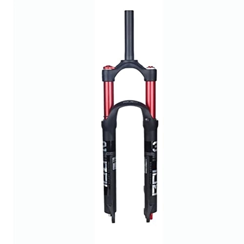 Mountain Bike Fork : KANGXYSQ MTB Fork Mountain Bike Suspension Fork 26 / 27.5 / 29 Inch Air Mountain Bike Suspension Fork Suspension MTB Fork 100mm Travel Straight Tube Bicycle Front Fork (Color : Red, Size : 27.5inch)