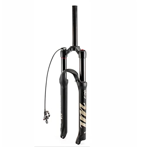 Mountain Bike Fork : KANGXYSQ Suspension Air Fork 26 / 27.5 / 29 Mountain Bike Air Suspension Fork Shock Absorber Rebound Adjustment Straight Tube QR Remote Locking Fit Mountain / Road Bike (Color : A, Size : 27.5inch)