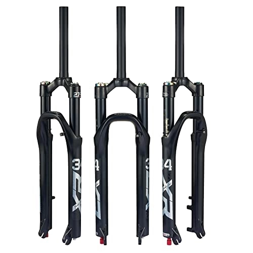 Mountain Bike Fork : KRSEC MTB Air Suspension Fork 27.5 inch Travel 120mm Quick Release QR 9mm 28.6mm Straight Tube Manual Lockout Rebound Adjustable Ultralight Mountain Bike Front Forks XC AM 27.5