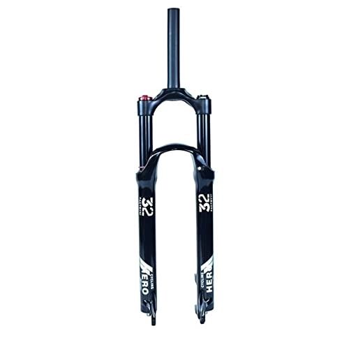Mountain Bike Fork : LHHL 26 27.5 29 Inch Mountain Bike Fork 1-1 / 8 Straight Tube MTB Air Suspension Front Fork Manual / Remote Lockout QR Travel 140mm Magnesium Alloy Shock Absorber (Color : Manual, Size : 27.5 inch)