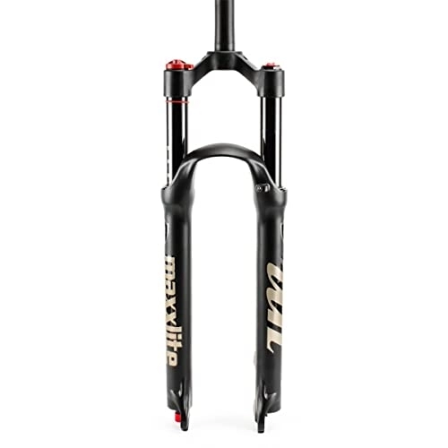 Mountain Bike Fork : LHHL Mountain Bike Suspension Fork 26 / 27.5 / 29 Inch MTB Air Suspension Fork Travel 120mm Manual / Remote Lockout Bicycle Magnesium Alloy Fork (Color : Straight Manual, Size : 29 Inch)