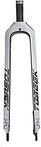 Mountain Bike Fork : LIRONGXILY MTB Forks Bicycle Fork Mtb Rigid Front Fork 26 / 27.5 / 29" Disc Brake Carbon Mountain Bike Fork, 28.6Mm Threadless Straight Tube Superlight Bicycle Front Forks Expander Top Cap