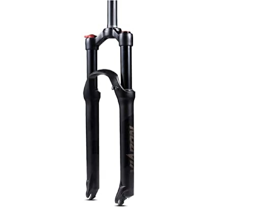 Mountain Bike Fork : LLDKA Suspension fork front fork bicycle suspension fork Air fork with damping adjustment Bicycle fork 27.5"Black-Straight-Manual, 29 inches