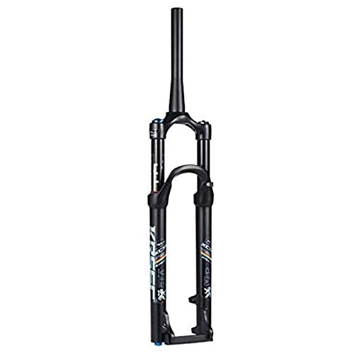 Mountain Bike Fork : LLGHT Bikes Suspension Forks MTB fork 27.5 inches, magnesium alloy bike XC AM downhill suspension damping shock absorber setting Travel 120mm (Color : Black, Size : 26inch)
