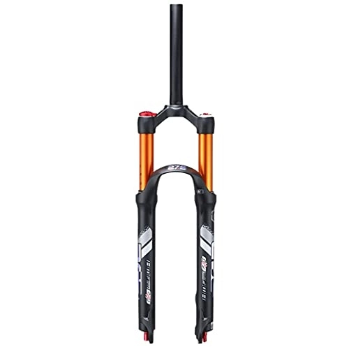 Mountain Bike Fork : LvTu Mountain Bike Front Fork 26 27.5inch, with Damping Adjustment Air Suspension Fork Dual Air Chamber Suitable for MTB, Station Wagons, XC Off-road Vehicles (Color : Black, Size : 26inch)
