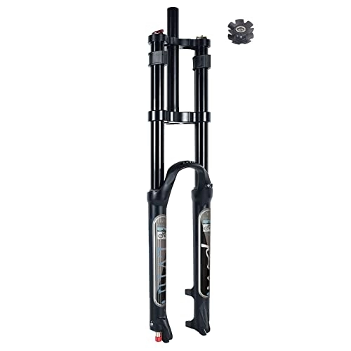 Mountain Bike Fork : LvTu MTB Bike Front Fork 26 27.5 29 Inch Travel 180mm Suspension Air Bicycle Shock Absorber Double Shoulder Rebound Adjust (Size : 26 inch)