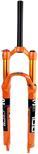 Mountain Bike Fork : LXNQG 26 / 27.5 / 29 Travel 120mm Air Suspension Fork, Rebound Adjust 1 1 / 8 Straight Tube QR 9mm RL HL XC AM Ultralight Mountain Bike Front Forks (Color : Orange-A, Size : 29in)