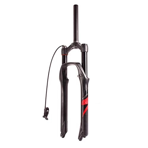 Mountain Bike Fork : LYYCX Cycling Air Suspension Fork 26" 27.5" 29" Lightweight Alloy 1-1 / 8" 120mm Travel Mountain Bike Front Fork - Black (Color : Remote Lockout, Size : 27.5 inch)