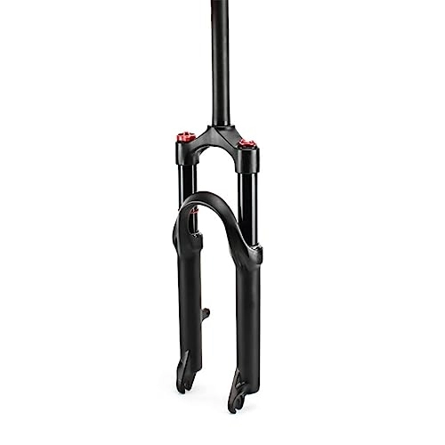 Mountain Bike Fork : Magnesium Alloy Mountain Bike Fork Rebound Adjustment, Air Supension Front Fork 60mm Travel, 9mm Axle, Disc Brake, Black, 20inch