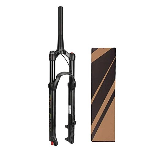 Mountain Bike Fork : MEILINL 26 / 27.5 / 29 Inch MTB Bicycle Suspension Fork, Tapered Steerer And Straight Steerer Front Fork Manual Lockout And Remote Lockout 220X28.6Mm (1-1 / 8") Axle: 9Mm * 100Mm (QR), Tapered Remote, 29In