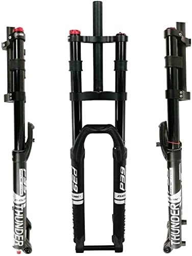 Mountain Bike Fork : Menglo MTB Bicycle Fork 26 27.5 29 Inch Dh Downhill Suspension Fork Disc Brake Wheel Damping 1-1 / 8 Inch Double Shoulder Front Fork 160 mm Suspension Travel 15 mm Thru Axle Bicycle Forks, Silver