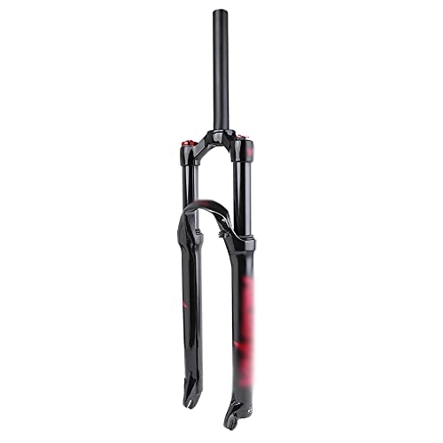 Mountain Bike Fork : Mountain Bicycle Suspension Forks, Straight 26, 27.5, 29 Inch Bike Front Fork with Rebound Adjustment 100Mm Travel Bike Front Fork Air MTB Manual Lockout Fork Ultralight Bicycle Accessories, C, 27.5 inch