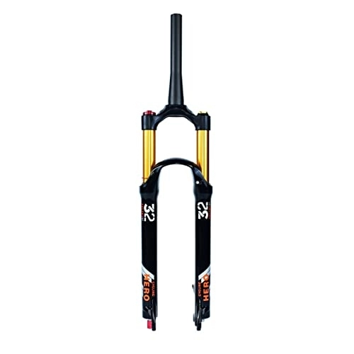 Mountain Bike Fork : Mountain Bike Air Suspension Fork 26 / 27.5 / 29 Inch Rebound Adjustment 1-1 / 2" Tapered Steerer HL / RL Manual / Remote Lockout 120mm Travel Disc Brake Quick Release 100mm*9mm ( Color : HL , Size : 27.5inch )