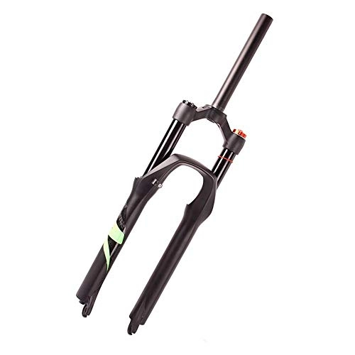 Mountain Bike Fork : Mountain Bike Bicycle MTB Fork, Bike Forks 26, 27.5, 29 Inches Shoulder Control Exposure Stroke 140Mm Suitable for Mountain Bikes Snow Bike Front Fork Green, 27.5 inch