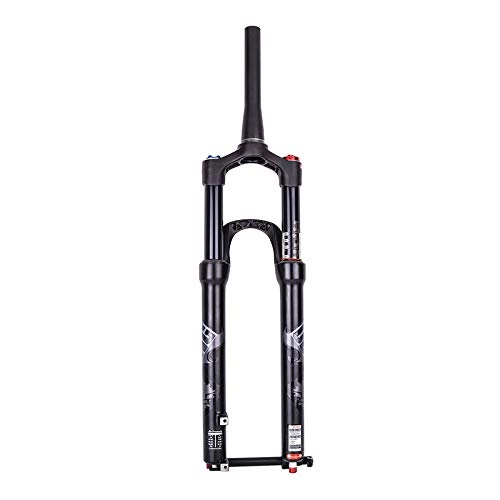 Mountain Bike Fork : Mountain Bike Fork 29 inch, Travel 120mm MTB Air Fork Tapered Tube Manual Lockout, Ultralight Bicycle Suspension Front Forks XC / AM / FR Cycling