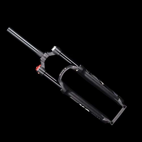 Mountain Bike Fork : Mountain Bike MIFCS Suspension Front Fork, Air Rebound Damper, 26 / 27.5 / 29 Inch Lightweight Aluminum Alloy Straight Pipe Air Damping Suspension Fork (Manual Lock) (Size : 27.5")