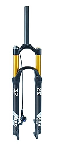 Mountain Bike Fork : Mountain Bike Suspension Fork 26 / 27.5 / 29 Inch MTB Air Fork Travel 100mm 1-1 / 8" Disc Brake Front Fork QR 9mm (Color : Remote, Size : 26inch)