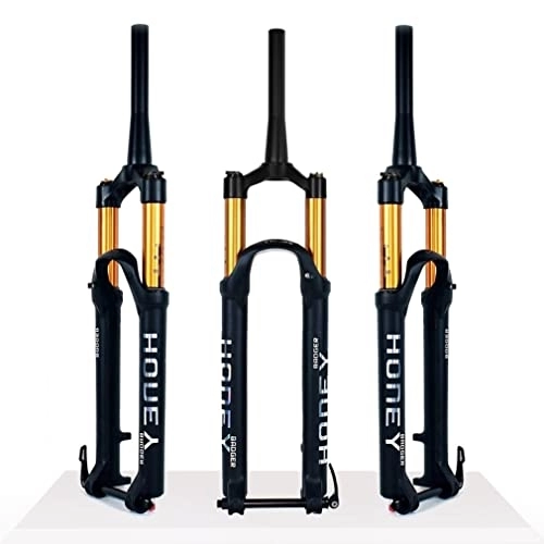 Mountain Bike Fork : Mountain Bike Suspension Fork 26 / 27.5 / 29 MTB Air Fork Travel 120mm Rebound Adjustable Tapered Front Fork Thru Axle 15 * 100mm HL / RL (Color : Manual, Size : 27.5'')