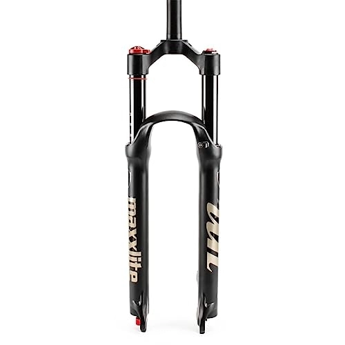 Mountain Bike Fork : Mountain Front Fork 26 Inch 27.5 Inch 29 Inch Double Air Chamber Fork Bicycle Shock Absorber Front Fork Air Fork, Manual Lockout, 29inch