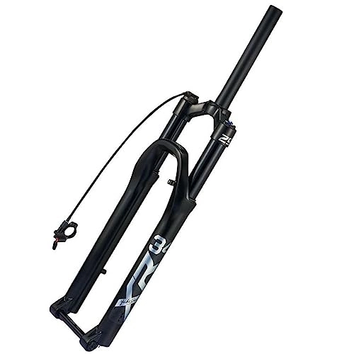 Mountain Bike Fork : Mountain Front Fork 26 Inch 27.5 Inch 29 Inch Double Air Chamber Fork Bicycle Shock Absorber Front Fork Air Fork, wire control, 27.5inch