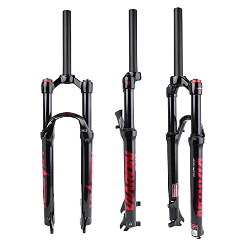 Mountain Bike Fork : MTB Bike Front Fork 26 / 27.5 / 29 Inch Mountain Bicycle Suspension Forks, With Rebound Adjustment, 120mm Travel 28.6mm With ABS Lock Shoulder Control red-29 inch