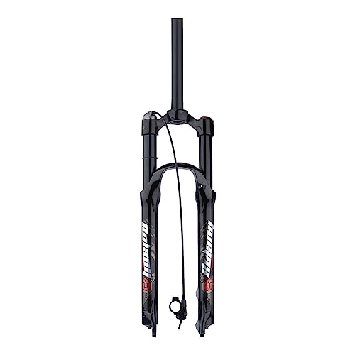 Mountain Bike Fork : MTB Suspension Fork 26 / 27.5 / 29 Inches, Straight Tube Spring Front Fork Travel 120mm Mountain Bike Fork Manual Locking XC Bicycle Forks, wire control, 27.5inch