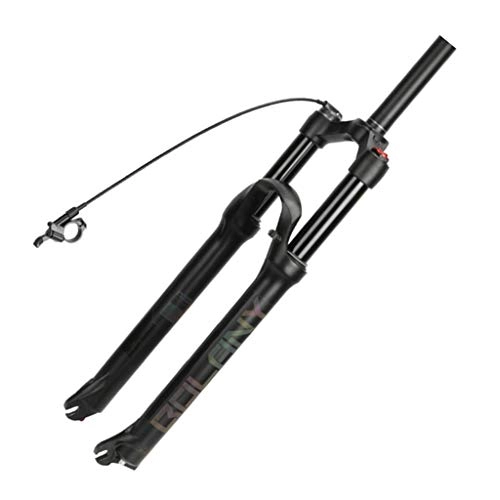 Mountain Bike Fork : MTB Suspension Fork, Aluminum Magnesium Alloy Shoulder Control(HL) / Wire Control(RL) Air Fork Axis 9x100mm QR Travel 120mm, RL / Straight-29inch