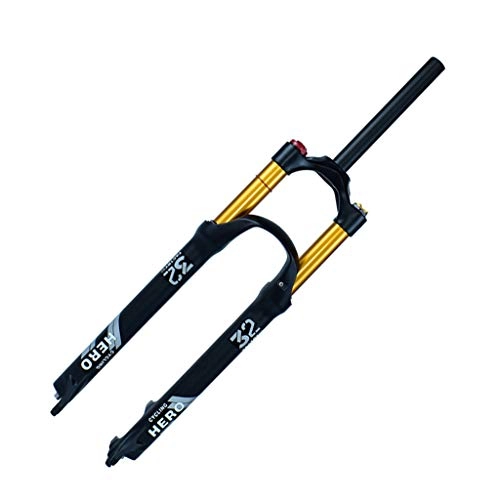 Mountain Bike Fork : MTB Suspension Fork, Axis 9x100mm QR 1-1 / 8" Lightweight Magnesium Alloy HL / RL Air Fork Travel 120mm, HL / Straight-27.5inch