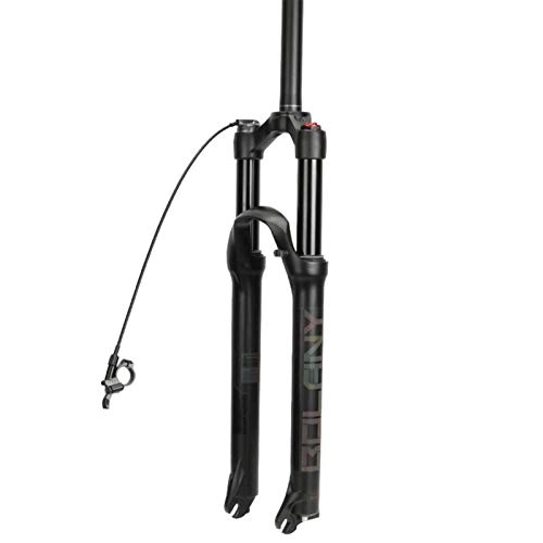 Mountain Bike Fork : MZP 26 / 27.5 / 29 Inch Suspension MTB Bicycle Front Fork Damping Adjustment Air Pressure Shock Absorber Front Fork Shoulder Control (L0) Line Control (RL) (Color : A, Size : 29inch)