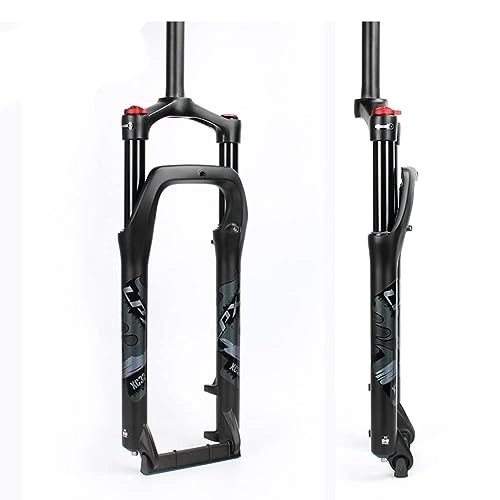 Mountain Bike Fork : NESLIN Mountain bike fork, with adjustable damping system, suitable for mountain bike / XC / ATV, 26-Gray Label