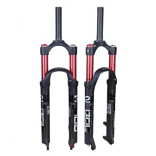 Mountain Bike Fork : NESLIN Mountain bike fork, with adjustable damping system, suitable for mountain bike / XC / ATV, 27.5-Rosso