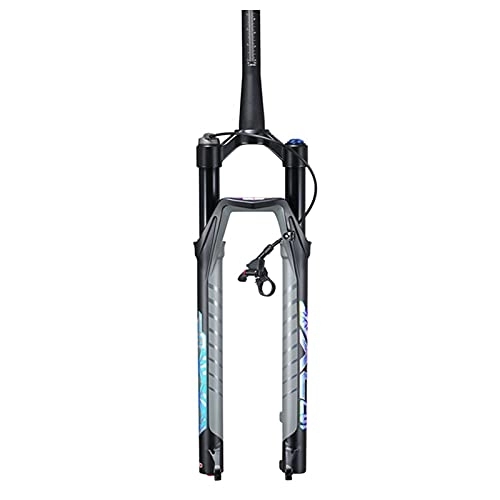 Mountain Bike Fork : OONYGB Mountain Bike Suspension Fork, 27.5 / 29 Inch Travel 120mm Air Suspension Fork, 28.6mm Tapered Tube QR 9mm Wire Control Lockout, Light Off-road Bicycle Front Fork with Damping.