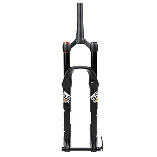 Mountain Bike Fork : QHY 26 27.5 29 Inch Mountain Bike Fork Downhill Fork Bicycle Air Suspension MTB Disc Brake Fork Through Axle 15mm HL / RL Travel 135mm 1926G (Color : Manual control, Size : 27.5inch)