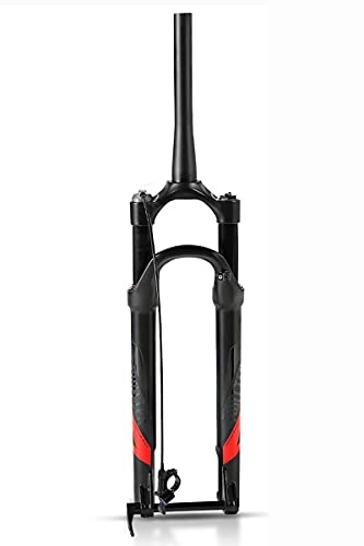 Mountain Bike Fork : QHY Air Mountain Bike MTB Front Fork 27.5 / 29 Inch 80mm Travel 1-1 / 2" Lightweight Disc Brake Bicycle Suspension Fork Damping Adjustment (Color : Black, Size : 27.5inch)