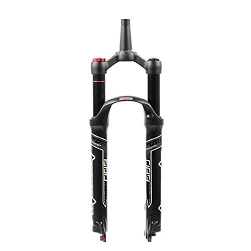 Mountain Bike Fork : QHY Bicycle forks MTB Air Suspension Bike Fork 26" 27.5" 29" 1 / 1-2" Disc Brake Bicycle Fork ABS Lockout 105mm Travel 9mm QR (Color : A, Size : 27.5")