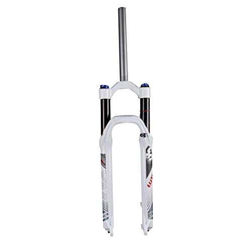 Mountain Bike Fork : QHY Mountain Bike Air Suspension Front Fork MTB 26 27.5 29 Inch 120mm Travel Rebound Adjust Ultralight Bicycle Forks Thru Axle 15 * 110mm (Color : Straight pipe HL-A, Size : 26in)