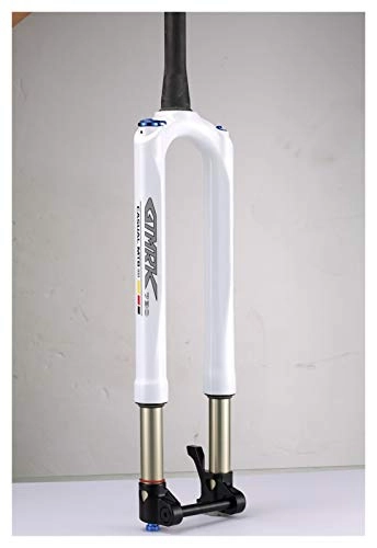 Mountain Bike Fork : qidongshimaohuacegongqiyouxiangongsi Bike forks Bicycle Fork Mountain Bike Fork 27.5 29er RS1 ACS Solo Air 100 * 15MM Predictive Steering Suspension Oil And Gas Fork mtb fork (Color : 27.5INCH White)