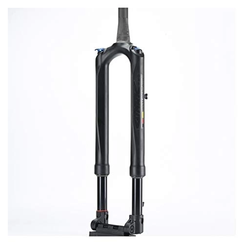 Mountain Bike Fork : qidongshimaohuacegongqiyouxiangongsi Bike forks Bicycle Fork Mountain Bike Fork 27.5 29er RS1 ACS Solo Air 100 * 15MM Predictive Steering Suspension Oil And Gas Fork mtb fork (Color : 29INCH Black)