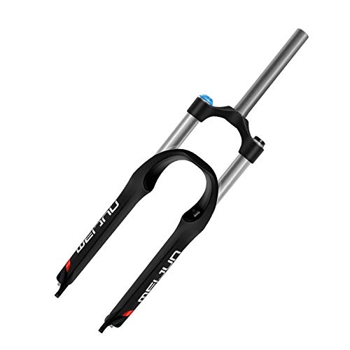 Mountain Bike Fork : Qzc Bike Fork Mountain Bicycle Suspension Forks with Shoulder Control Damping Strong Stable Easy Install Smooth Driving for Bicycle 26inch Aluminum Alloy