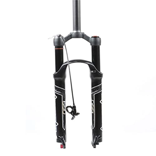 Mountain Bike Fork : RTYUIO 26 / 27.5 / 29 Inch Bike Suspension Forks, Adjustable Damping Straight Canal Spinal Canal Mountain Bike Suspension Pneumatic Fork (Straight canal b)