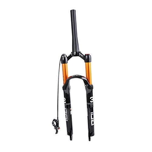 Mountain Bike Fork : sharprepublic Deluxe 28.6mm Bike Suspension Fork Threadless Straight / Tapered 26 / 27.5 / 29 inch Mountain Bicycle Remote Lockout Forks 120mm Travel Front Fork Component - Tapered 29