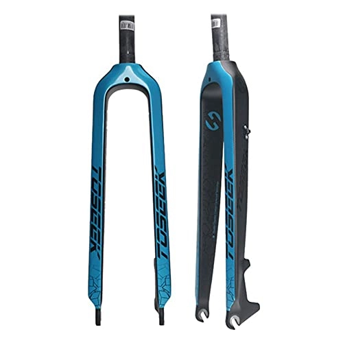 Mountain Bike Fork : SKNB Mountain Bike Bicycle Fork 26 / 27.5 / 29 Inch Ultralight Carbon Fiber MTB Fork Rigid Fork Bicycle Disc Brake Easy to Install Strong Structure 28.6 Mm (1-1 / 8")