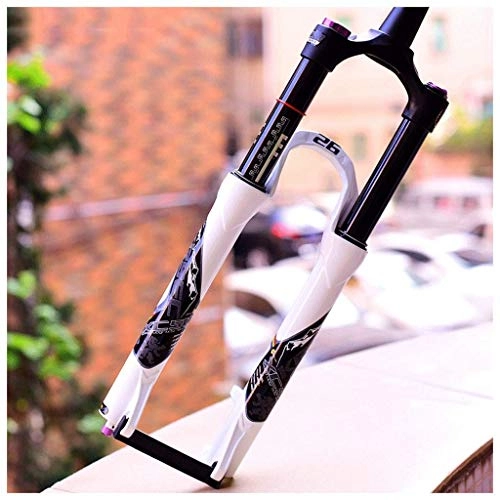 Mountain Bike Fork : Suspension Fork, Damping Wire Control 26 / 27.5 / 29 Inch Straight For Mountain Bicycle Clarinet Damping Gas ForkCompact Storage, Easy Clean