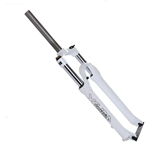 Mountain Bike Fork : TISORT MTB Fork 26 27.5 Inch Mountain Bike Fork Mechanical Suspension Forks Quick Release 9mm*100mm Brake Disc Brake (Color : White1, Size : 27.5")