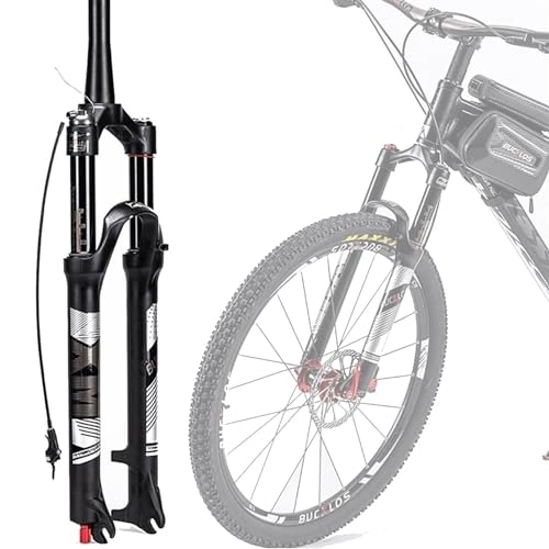 Mountain Bike Fork : TS TAC-SKY MTB Air Suspension Fork 120mm Travel 26 / 27.5 / 29inch Mountain Bike Fork Remote / Manual Lockout 9mm QR Bicycle Fork (Color : B701-RL-Tapered-27.5)