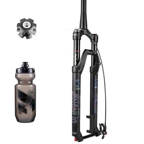 Mountain Bike Fork : TS TAC-SKY Stroke 120 / 140mm Mountain Bike Fork Damping Adjustment Shock Absorption Air Pressure 26 / 27.5 / 29 Inch Disc Brake Air Forks (Color : 29-inch 100x15MM Remote)